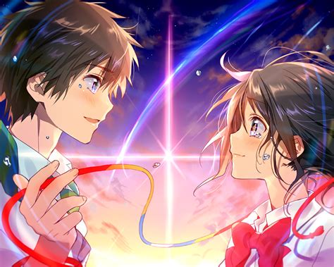 Revolves around mitsuha and taki's actions, which begin to have a dramatic impact on each other's lives, weaving them into a fabric held together by fate note: Your Name. HD Wallpaper | Background Image | 1920x1536 ...