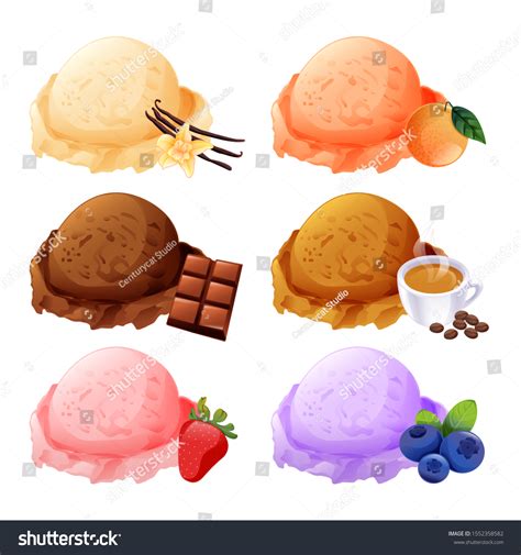 Graphic Ice Cream Flavor Vanilla Stock Vector Royalty Free Shutterstock