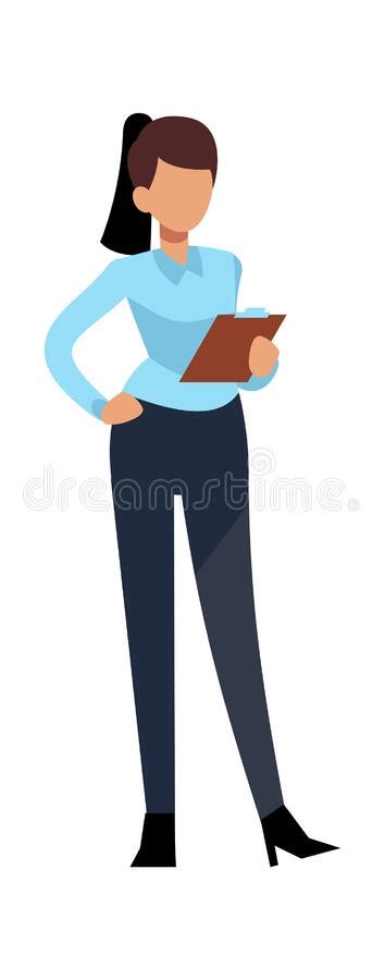 Businesswoman Character Young Business Woman Successful Professional