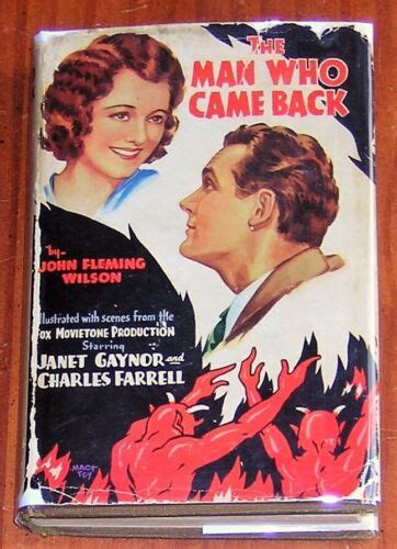 The Man Who Came Back By John Fleming Wilson 1931 Movie Tie In Hc