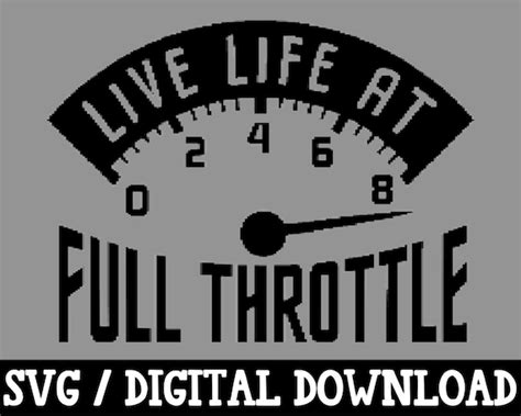 Live Life At Full Throttle Svg Dirt Bike Digital Design Etsy