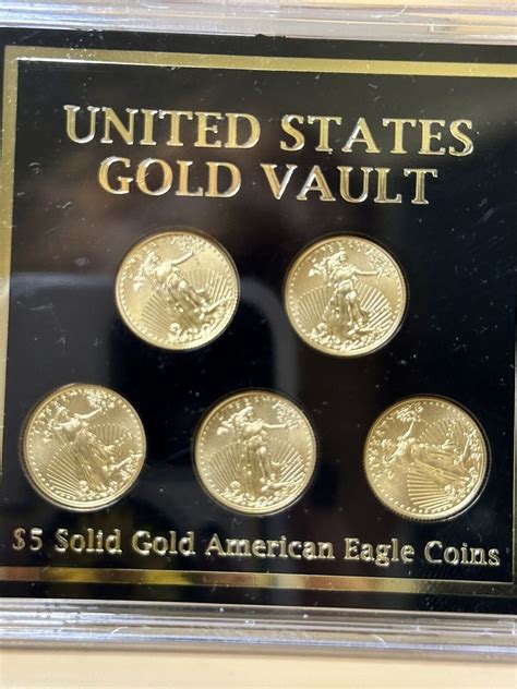 5 Solid Gold American Eagle 10 Coin Collectors Set Us Vault Ebay