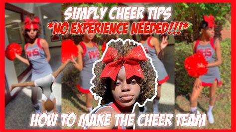 How To Make The Cheer Team SIMPLE CHEER TIPS YouTube
