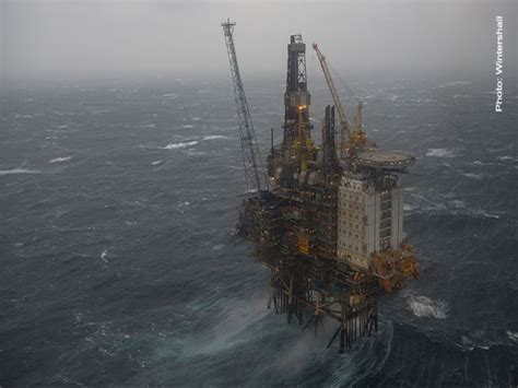 Brage Offshore Oil And Gas Field North Sea Norway