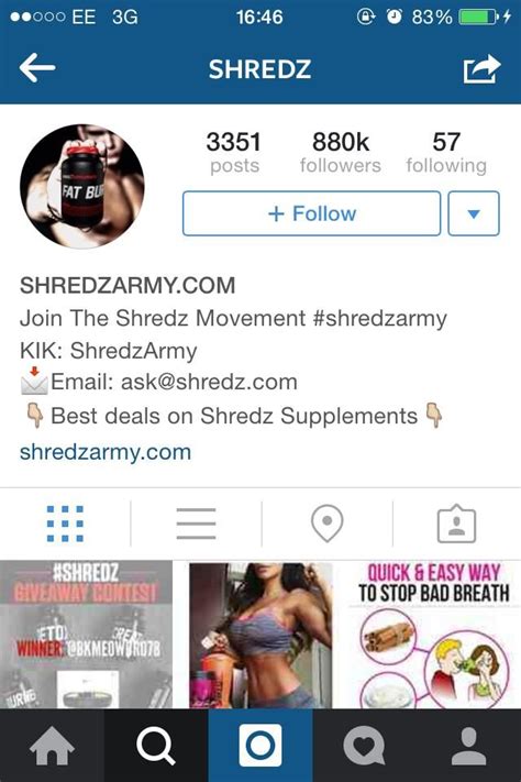 Shredz Army Cool Instagram Bio Ideas Via Post Planner