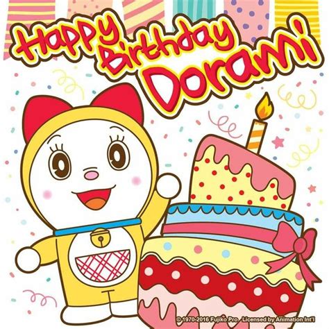 Happy Birthday Dorami 🎂 Animasi Ide Menggambar Doraemon