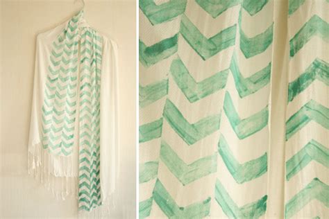 Diy Stamped Chevron Scarf By Wilma