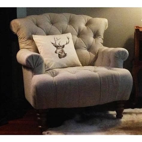 Product details you sit comfortably thanks to the restful flexibility of the seat and back. Buttoned Linen Deep Armchair | Luxury Armchair | Big comfy ...