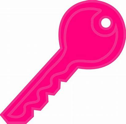 Key Pink Clip Clipart Vector Keys Royalty