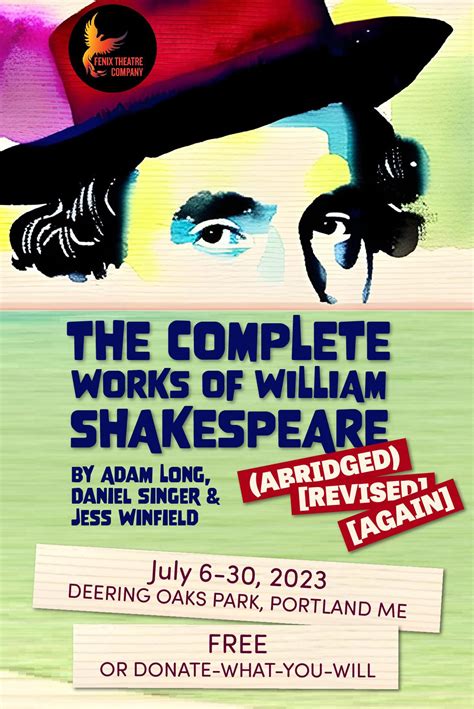 Complete Works Of William Shakespeare Abridged Fenix Theatre Company
