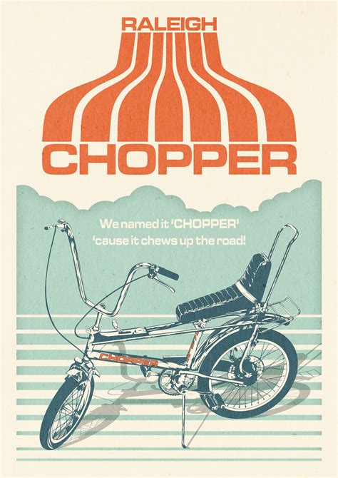 Raleigh Chopper Retro Poster In 2023 Raleigh Chopper Chopper Retro