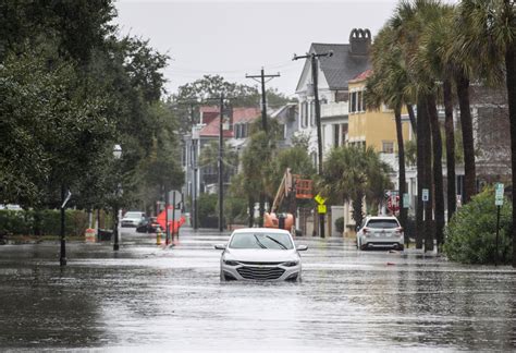 storm drenches florida and causes floods in south carolina as it moves