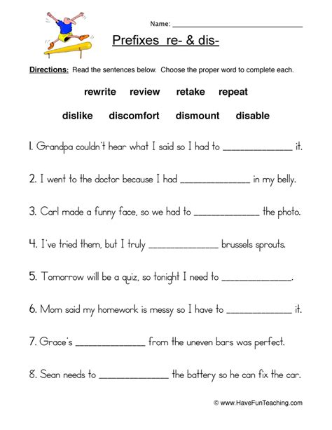 Prefix Fill In The Blank Worksheet By Teach Simple Hot Sex Picture
