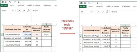 Cómo Dividir En Excel Cosmo Del Como