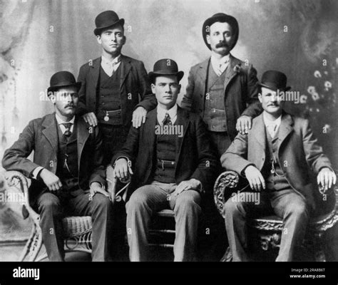 Ft Worth Texas 1901 The Wild Bunch Gang Front L R Harry
