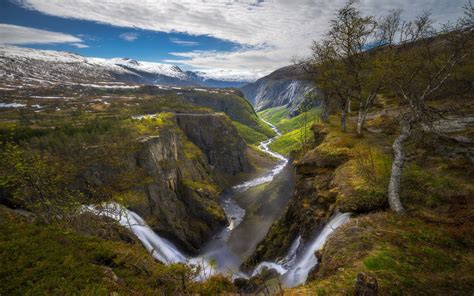 The River In The Ravine Norway Wallpapers And Images Wallpapers