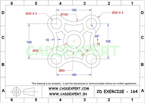 50 Autocad 2d Drawing Page 2 Of 7 Caddexpert