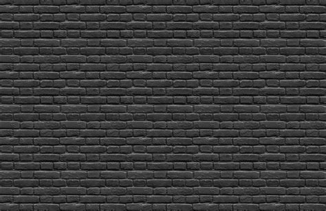 Black Brick Effect Wallpaper Painted Effect