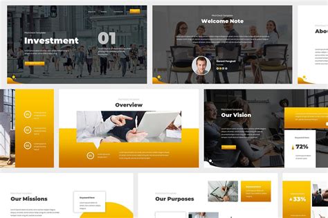 Investment Pitch Deck Powerpoint By Giantdesign On Creativemarket