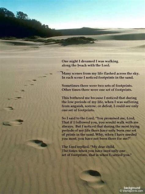 Footprints Footprints In The Sand Poem Inspirational Poems Footprint