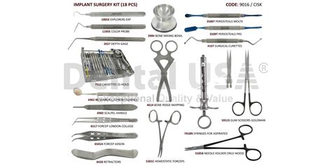 Implant Surgery Kit 18 Pcs