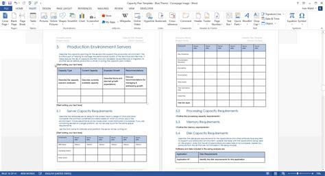 Capacity Plan Template Download Microsoft Word And Excel Templates