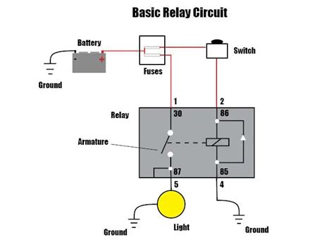 4 Pin Relay Wiring Diagram Lights Circuit Diagram