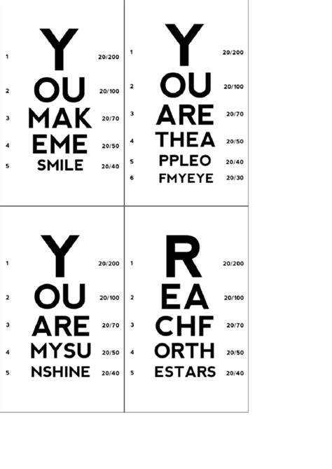Top Eye Charts Card Template Free To Download In Pdf Format
