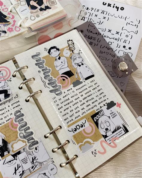 Myjournalstory Anime Journals With Bujowmee The Washi Tape Shop