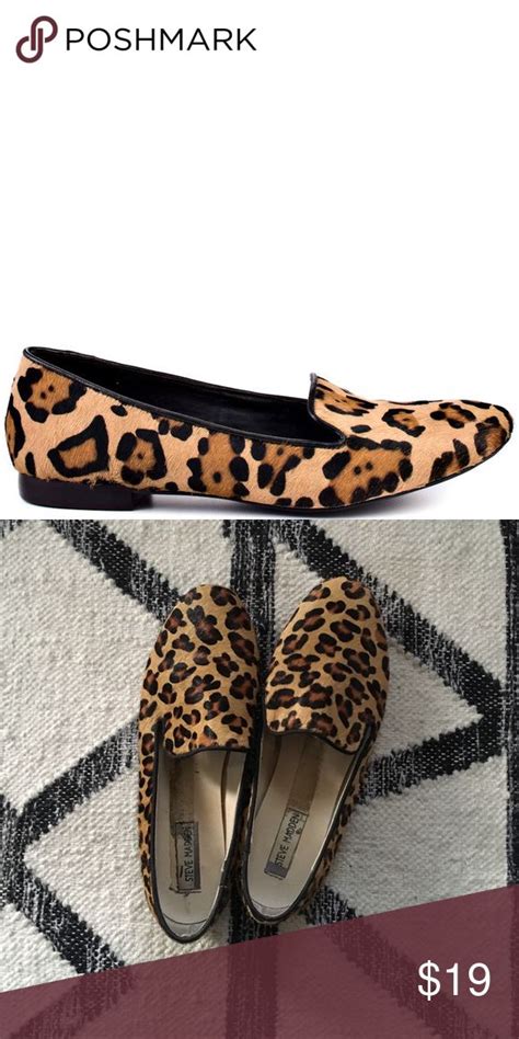 Steve Madden Cow Hair Leopard Print Loafers Leopard Print Loafers