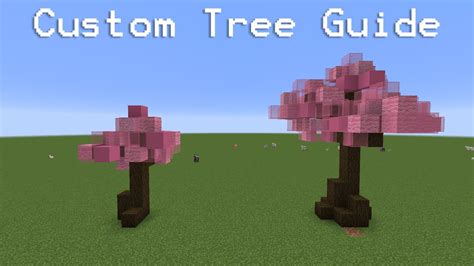 Minecraft Custom Tree Guide Tutorial 7 Cherry Blossom Tree Youtube