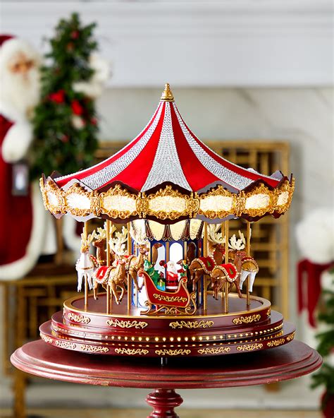 Mr Christmas Grand Swarovski Carousel Neiman Marcus
