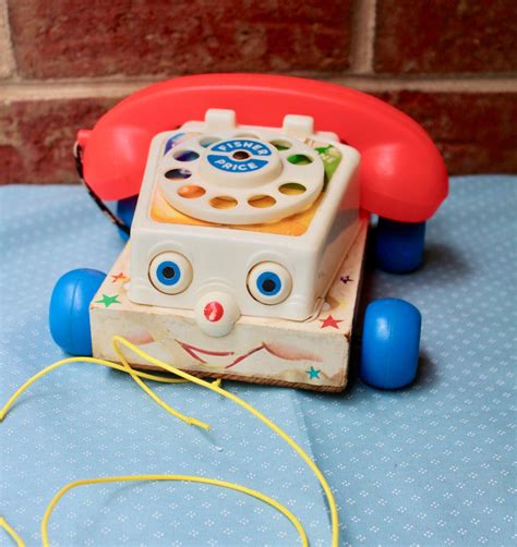 Toy Fisher Price Chatter Telephone Pull Toy 747 From 1961 Etsy