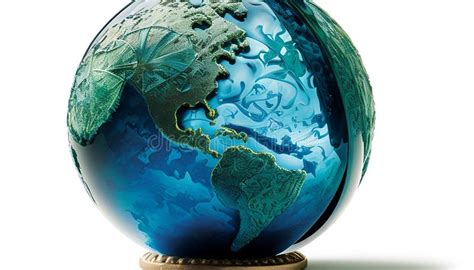 Radiant Blue Globe A Stunning Depiction Of Planet Earth Made With