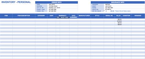 Inventory Spreadsheet Templates Spreadsheet Templates For