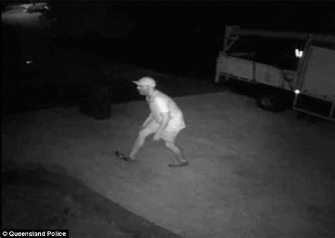 Queensland Police Release Footage Of Man Peering Into A Womans Window In Brisbane Daily Mail