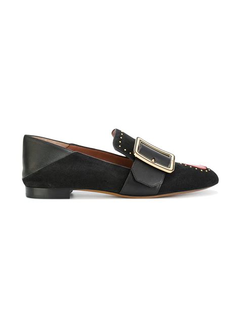 Bally Multi Studded Loafers In Black Lyst