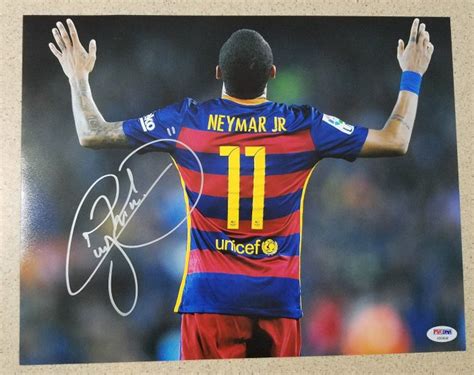 Neymar Jr 11 Fc Barcelona Authentic And Original Signed Autograph In