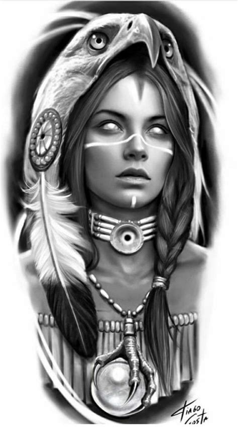 Indian Women Tattoo Indian Girl Tattoos Indian Skull Tattoos Indian Tattoo Design American