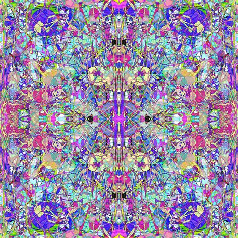 Abstract Symmetrical Colors Digital Art By Phil Perkins