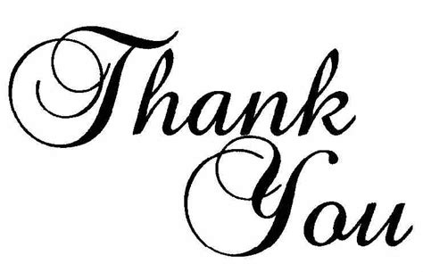 Thank You Clipart Black And White In Greeting 68 Cliparts