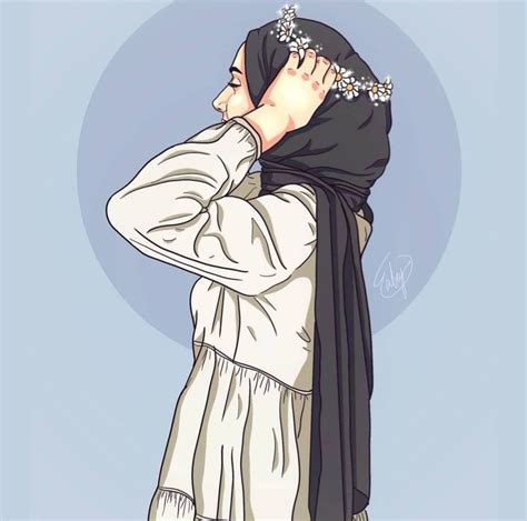 Pin By Tezak Insan On Hijab Girl Cartoon Hijab Cartoon Cute Hijab