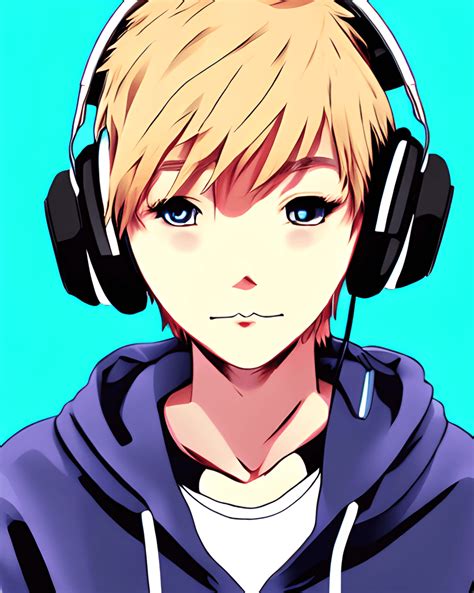 Anime Gamer Boy · Creative Fabrica