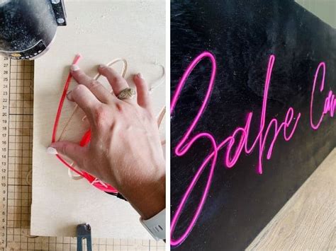Diy Neon Sign Using El Wire Love And Renovations