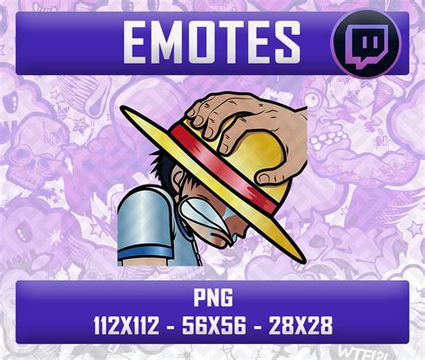 Emotes Twitch Discord Luffy One Piece Png Etsy
