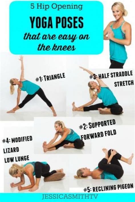 Yoga 5 Hip Opening Poses That Are Easy On The Knees Exercises For