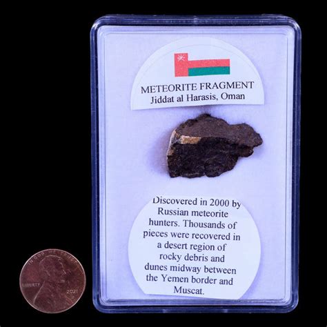 Jiddat Al Harasis Meteorite Specimen Display Oman Meteorites 73 Grams