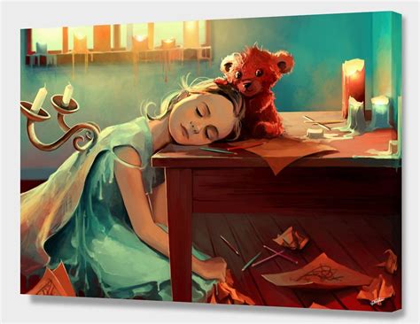 When She Was Six Canvas Print By Cyril Rolando Aquasixio Numbered