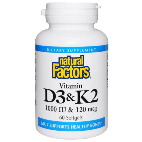 Vitamin k2 is a group of compounds largely obtained from meats, cheeses, and eggs, and synthesized by bacteria. Natural Factors, Vitamin D3 & K2, 60 Softgels - iHerb.com