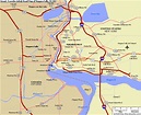 New York map niagara falls - ToursMaps.com